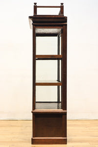 和モダンデザイン!! すっきり中を見渡せる小ぶりの四面ガラスショーケース BB1579