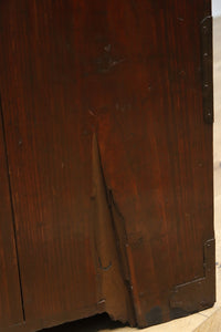 稀少!!唐獅子金具の古色を纏う仙台衣裳箪笥 Ba9316-MT