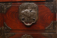 稀少!!唐獅子金具の古色を纏う仙台衣裳箪笥 Ba9316-MT