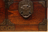 稀少!!唐獅子金具の古色を纏う仙台衣裳箪笥 Ba9316-MT