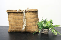 優しい風合いの藁編みバック DB9882a