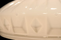 個性的なプレス模様が魅力のプレスガラス電笠 DC1308