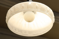 個性的なプレス模様が魅力のプレスガラス電笠 DC1308