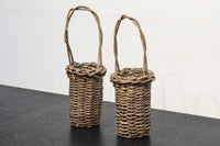 持ち手も可愛らしいアケビの花器 DC1385 在庫1個