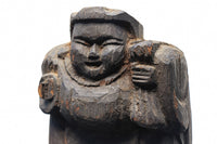 細目に口を開けた表情が魅力の木彫りの大黒様 DC1474