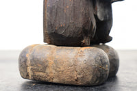 細目に口を開けた表情が魅力の木彫りの大黒様 DC1474