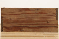 大らかな流れの杢目が魅力的な正方形の木箱 DC2018