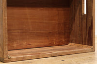 大らかな流れの杢目が魅力的な正方形の木箱 DC2018