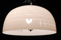 乳白色ガラスに和モダンな模様が浮かびあがる電笠 DC2096