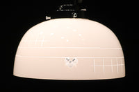 乳白色ガラスに和モダンな模様が浮かびあがる電笠 DC2096