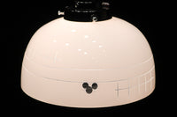 乳白色ガラスに和モダンな模様が浮かびあがる電笠 DC2096