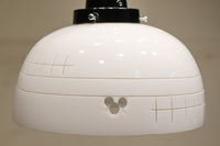 乳白色ガラスに和モダンな模様が浮かびあがる電笠 DC2096