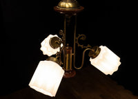 モダンデザイン!! 個性的な笠を備えた3灯式シャンデリア DC2767