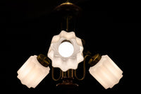 モダンデザイン!! 個性的な笠を備えた3灯式シャンデリア DC2767