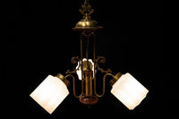 モダンデザイン!! 個性的な笠を備えた3灯式シャンデリア DC2767