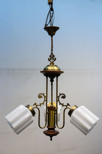 モダンデザイン!! 個性的な笠を備えた3灯式シャンデリア DC2767