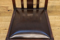 背もたれの星型レリーフ模様が魅力のアンティークチェアー DC3372