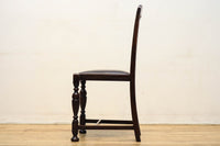 背もたれの星型レリーフ模様が魅力のアンティークチェアー DC3372