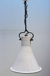 優しい明りが灯る陶器製電笠 DC3459