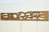 心和む城下の風景を描いた欄間素材 E8633 在庫1枚