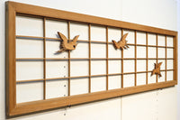 3羽の鶴が軽やかに舞う上品な欄間 E8770 在庫1枚