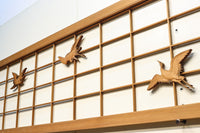 3羽の鶴が軽やかに舞う上品な欄間 E8770 在庫1枚