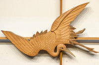 3羽の鶴が軽やかに舞う上品な欄間 E8770 在庫1枚