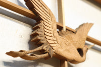 3羽の鶴が軽やかに舞う上品な欄間 E8770 在庫1枚