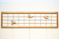 3羽の鶴が軽やかに舞う上品な欄間 E8770 在庫1枚