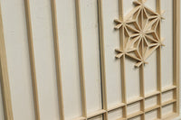 麻の葉組子の並びも美しい建具素材 E8886ab 在庫(a:0 b:7)枚 【奈良県建具屋さんデッドストックシリーズ】