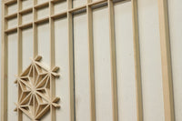 麻の葉組子の並びも美しい建具素材 E8886ab 在庫(a:0 b:7)枚 【奈良県建具屋さんデッドストックシリーズ】