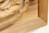 厚み100ミリ!! 重厚感溢れる木地色の深彫り彫刻欄間 EZ1081ab 在庫(a:0 b:1)枚