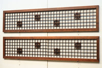 麻の葉組子が上品な升格子欄間 EZ1093ab 在庫(a:1 b:1)枚
