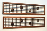 麻の葉組子が上品な升格子欄間 EZ1093ab 在庫(a:1 b:1)枚