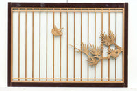 風情ある松の風景を描いたスリガラス入り建具 EZ1147abcd 在庫(a:0 b:1 c:0 d:0)枚