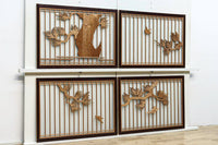 風情ある松の風景を描いたスリガラス入り建具 EZ1147abcd 在庫(a:0 b:1 c:0 d:0)枚