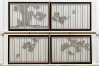 風情ある松の風景を描いたスリガラス入り建具 EZ1147abcd 在庫(a:0 b:1 c:0 d:0)枚