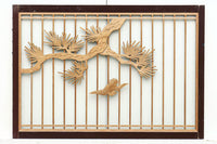 風情ある松の風景を描いたスリガラス入り建具 EZ1147abcd 在庫(a:0 b:1 c:0 d:0)枚