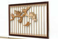 風情ある松の風景を描いたスリガラス入り建具 EZ1147abcd 在庫(a:0 b:1 c:0 d:0)枚