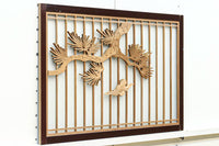 風情ある松の風景を描いたスリガラス入り建具 EZ1147abcd 在庫(a:0 b:1 c:0 d:0)枚