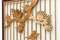 風情ある松の風景を描いたスリガラス入り建具 EZ1147abcd 在庫(a:0 b:1 c:0 d:0)枚