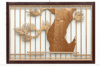 風情ある松の風景を描いたスリガラス入り建具 EZ1147abcd 在庫(a:0 b:1 c:0 d:0)枚