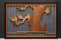 風情ある松の風景を描いたスリガラス入り建具 EZ1147abcd 在庫(a:0 b:1 c:0 d:0)枚