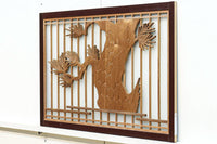 風情ある松の風景を描いたスリガラス入り建具 EZ1147abcd 在庫(a:0 b:1 c:0 d:0)枚