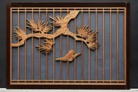 風情ある松の風景を描いたスリガラス入り建具 EZ1147abcd 在庫(a:0 b:1 c:0 d:0)枚