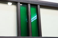 お洒落なストライプ柄の中型ガラス欄間 EZ1221 在庫1枚