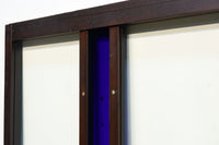 お洒落なストライプ柄の中型ガラス欄間 EZ1221 在庫1枚