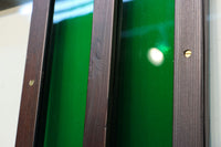 お洒落なストライプ柄の中型ガラス欄間 EZ1221 在庫1枚