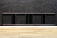 お洒落なストライプ柄の中型ガラス欄間 EZ1221 在庫1枚