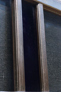 お洒落なストライプ柄の中型ガラス欄間 EZ1221 在庫1枚